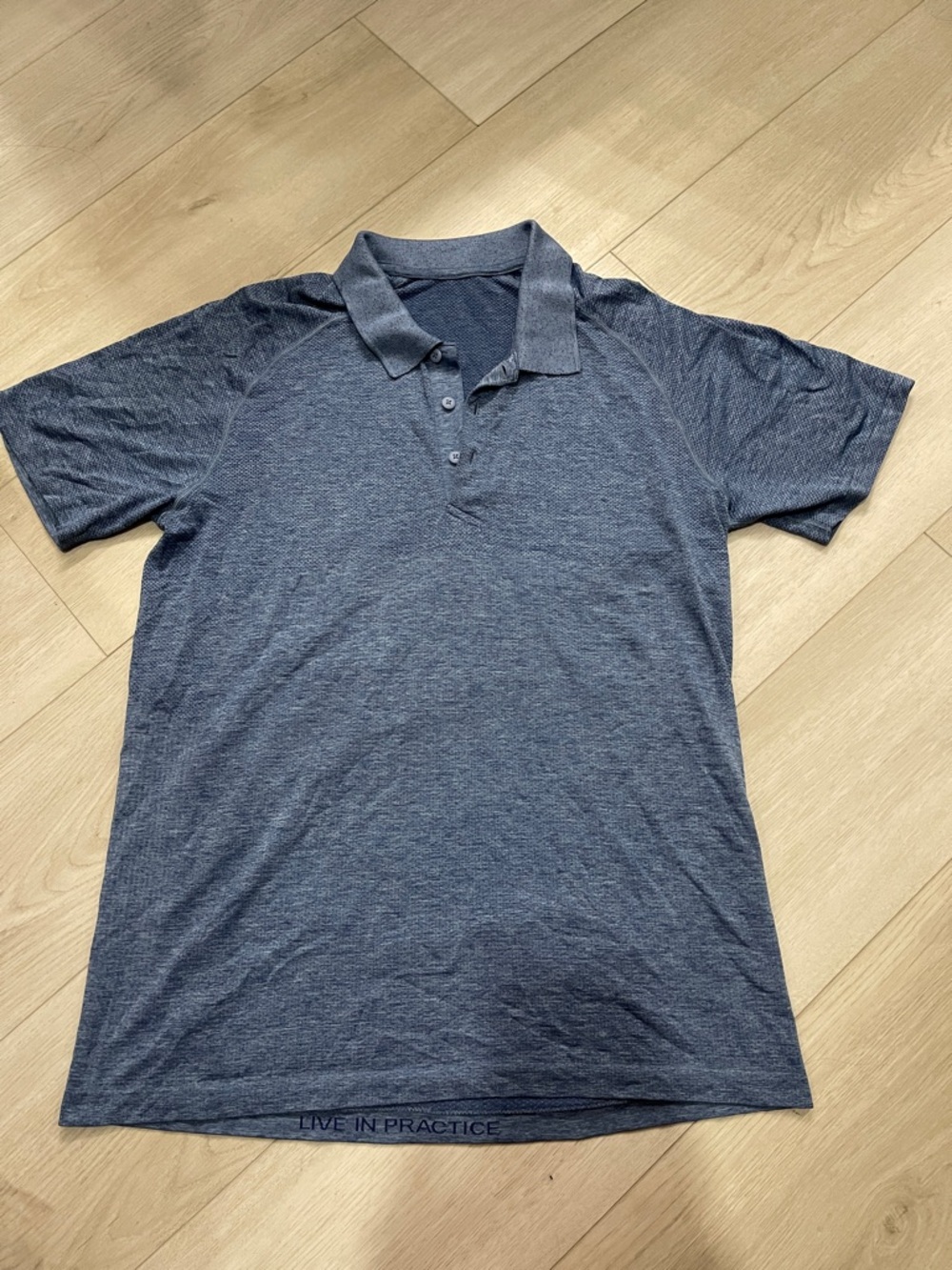 Lululemon Short-Sleeve Polo Shirt - Heather Blue
